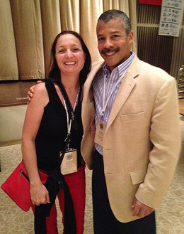 Emma Harrison and Steve Dunbar